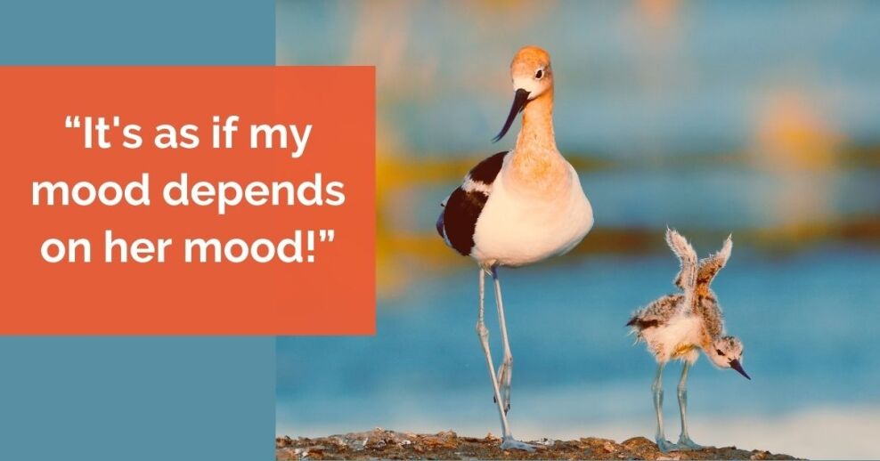 What if you pick up on the other person's mood and their stressful feelings stress you?