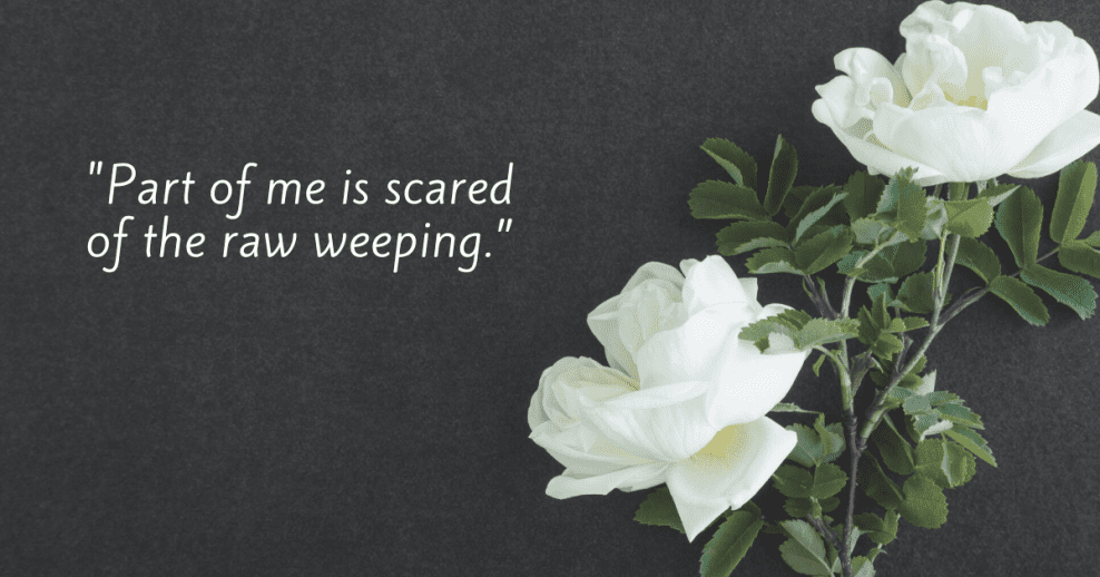 What do you do with raw, visceral grief? Read on...