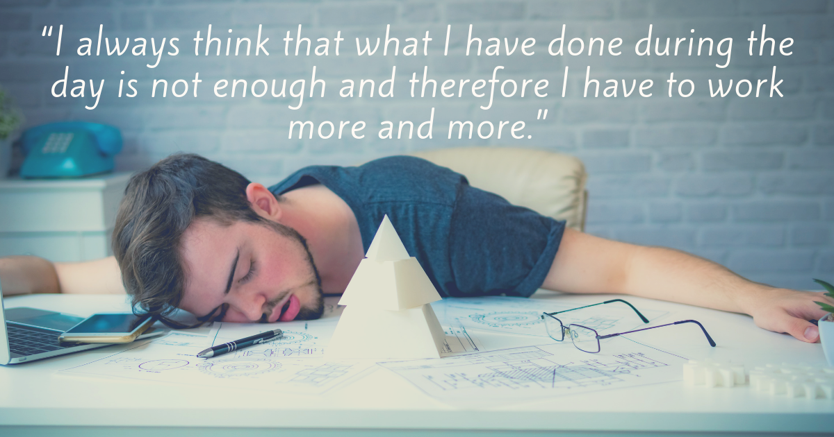 Focusing Tip #660 - When you are exhausted because you can't stop working