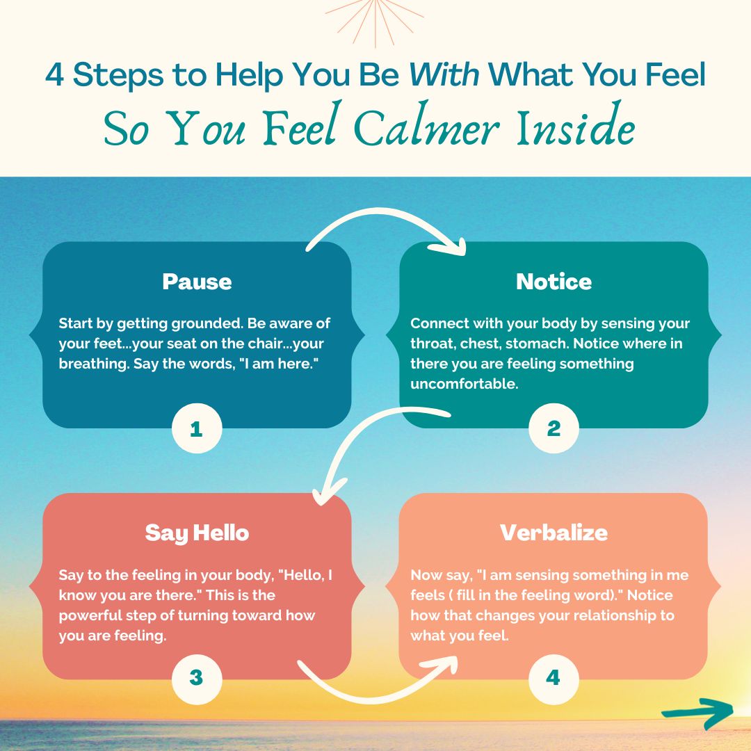 4 steps to feel calmer inside