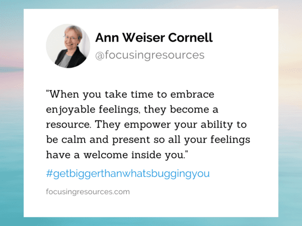 Anxiety, Overwhelm, and Stress: Enjoyable Feelings As A Resource